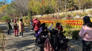 부천시 사진제공 - 참여자들이 자연생태공원 내 수목원을 산책하며 가을풍경을 만끽하고 있다.jpg
