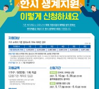 서울시, ‘생계위기가구’ 50만 원 지원
